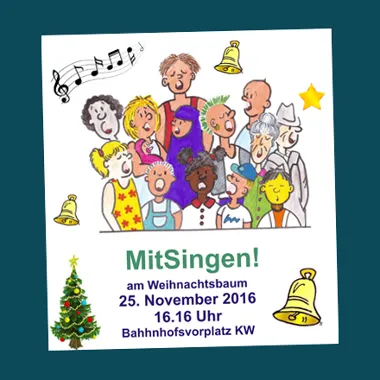 erstes Mitsingen / Weihnachtssingen am 25.11.2016